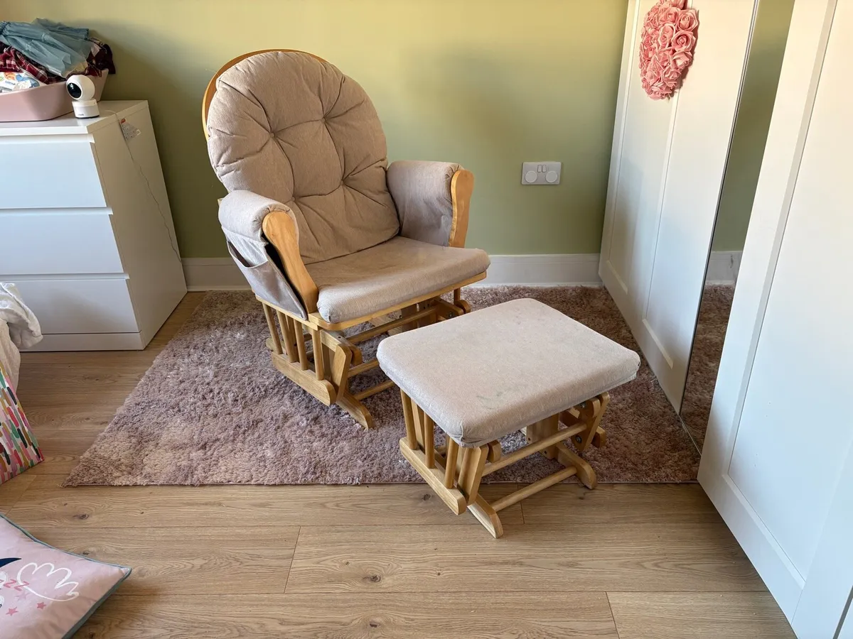 Babylo Rocking Chair & Footstool - Image 1