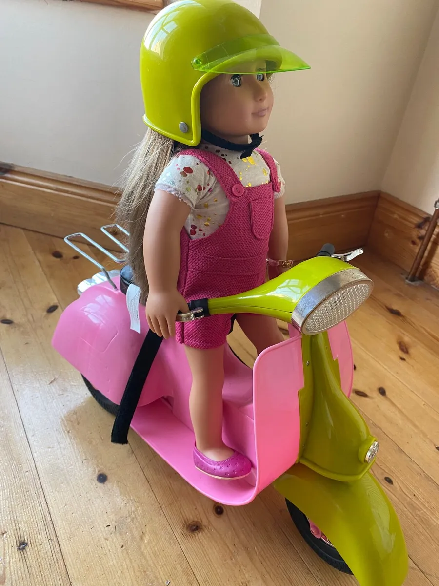 Our Generation Scooter with helmet - Image 3