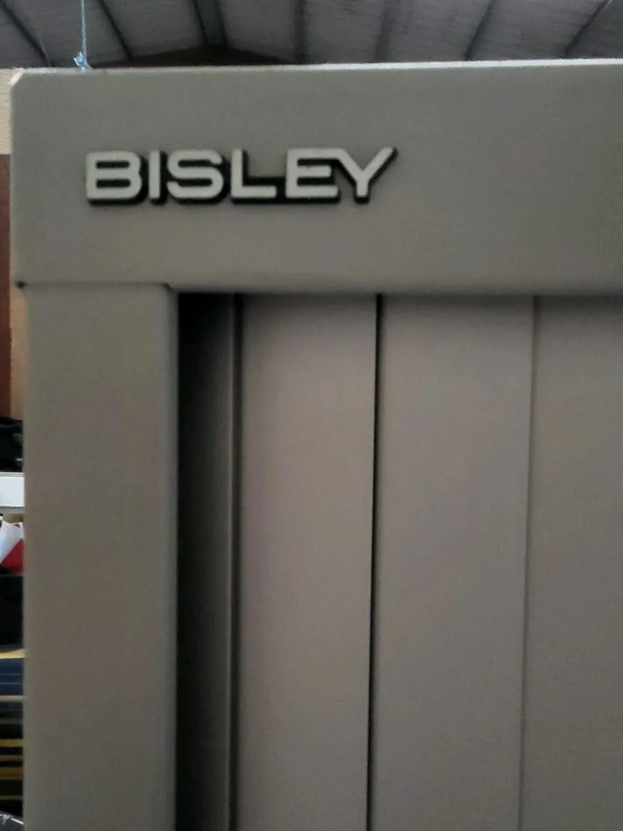 Extra Tall Bisley Tambour Units With Keys. - Image 4