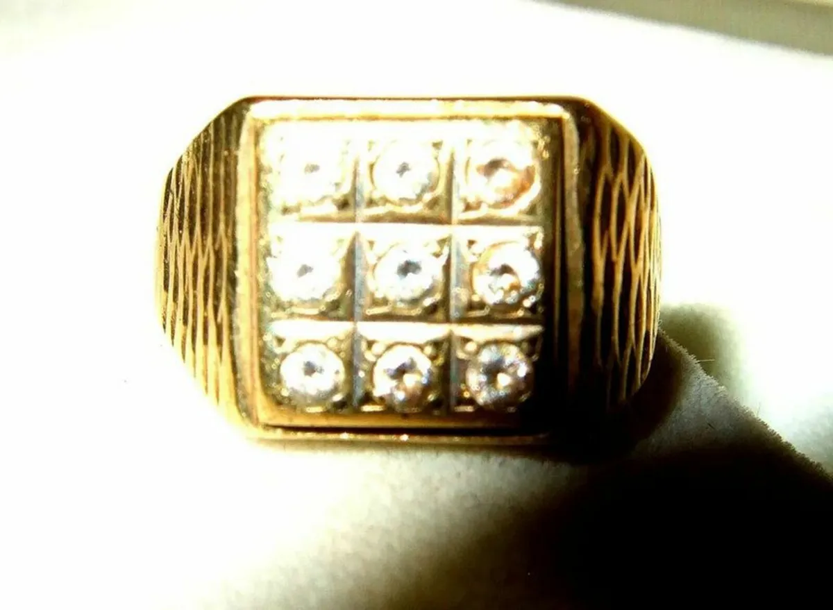 Vintage 9ct Gold Hallmarked Rolex Ring - Image 1
