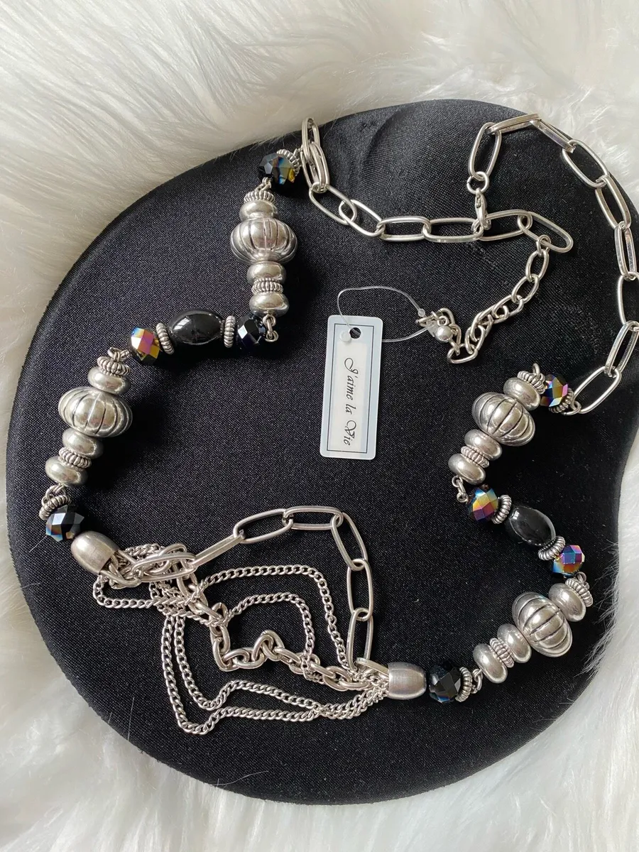 Brand New J'AIME LA VIE Silver Chain Necklace - Image 1