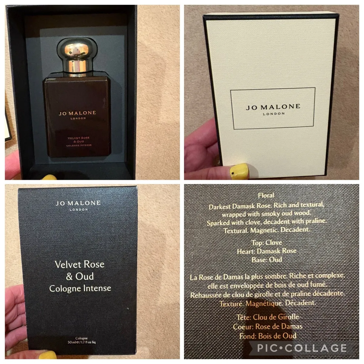 Jo Malone velvet rose and  oud perfume