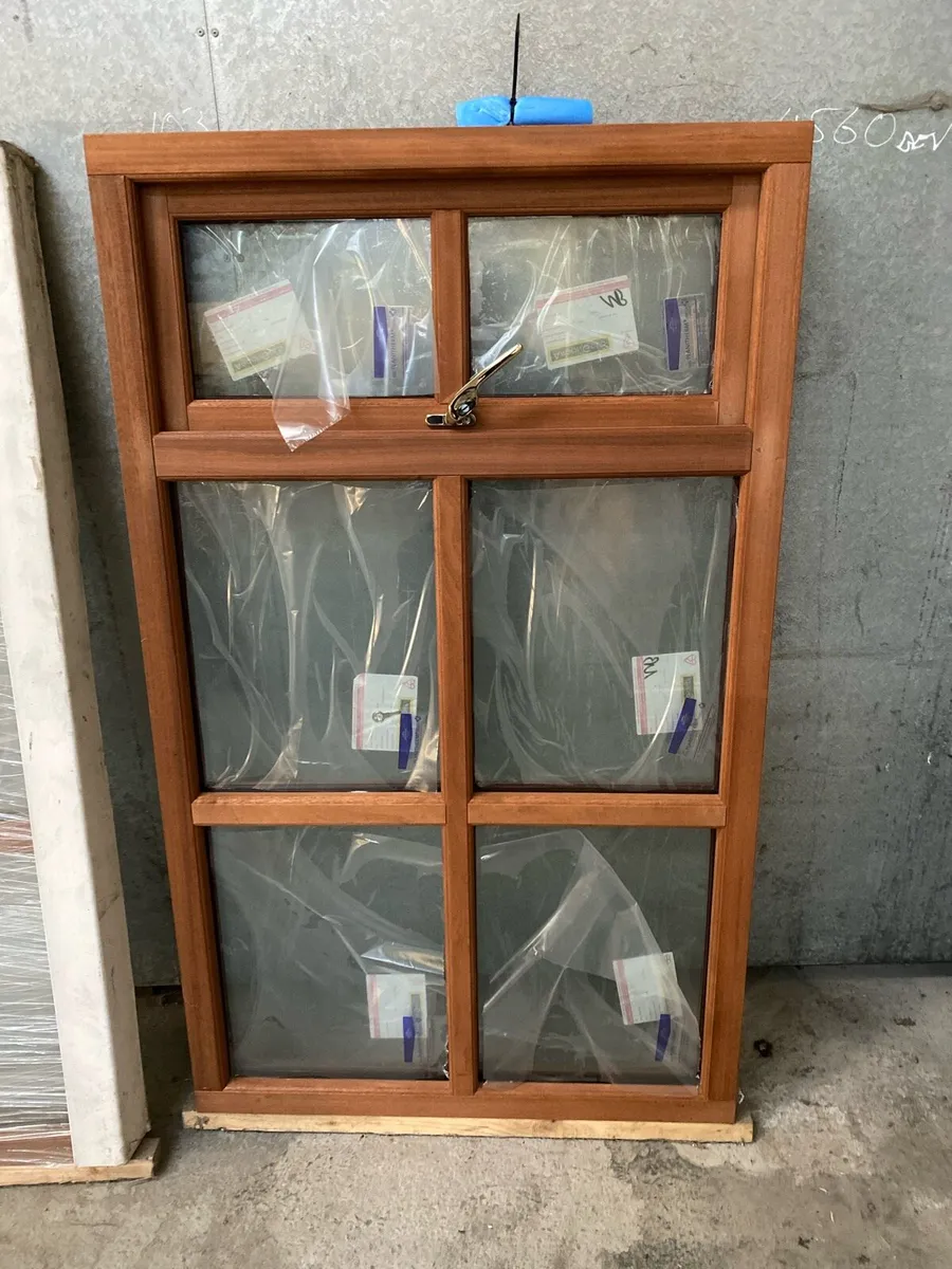 Brand new teak double glazed windows - Image 1