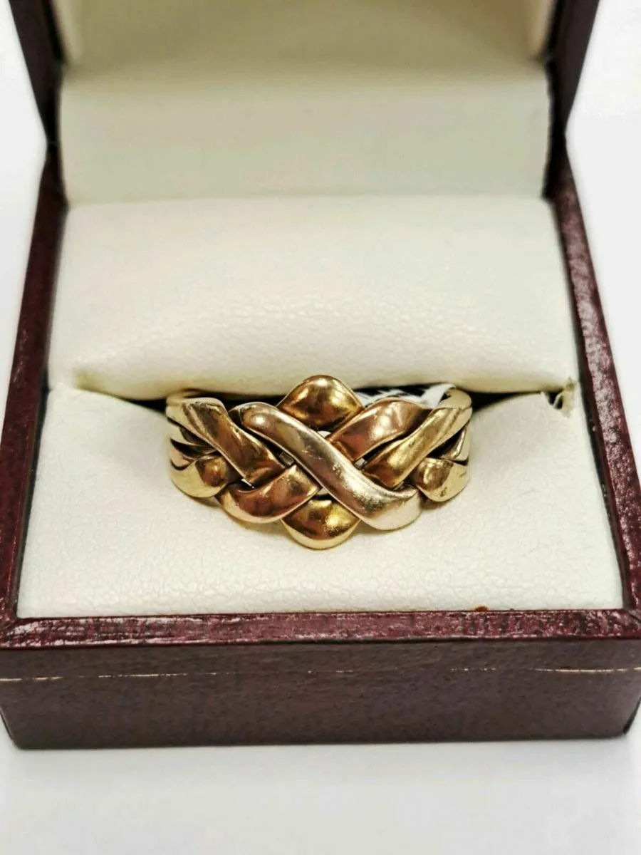 9K Gold Puzzle Ring 9CT - Image 1