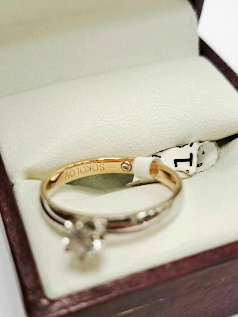 14K White Gold Diamond Ring 14CT - Image 2