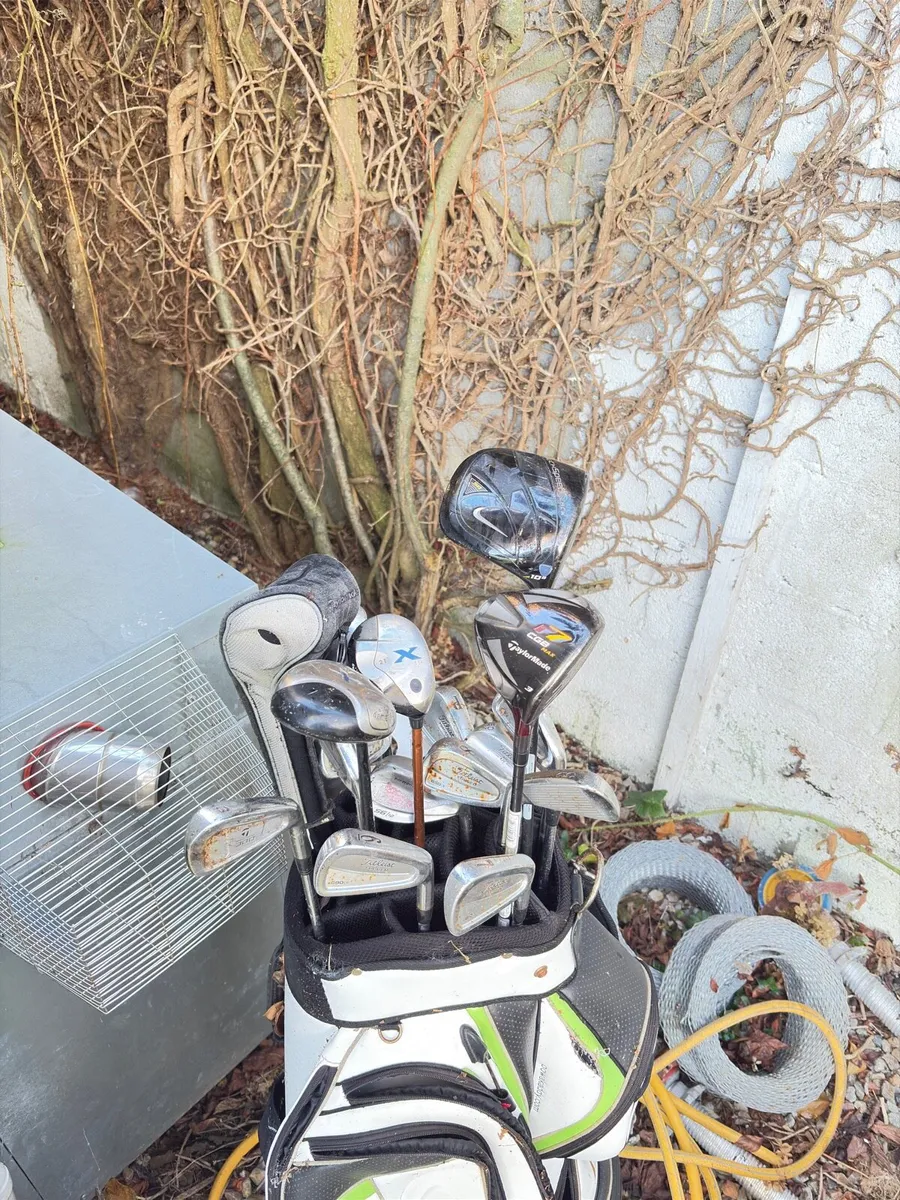 Golf Clubs and Cart - Image 1