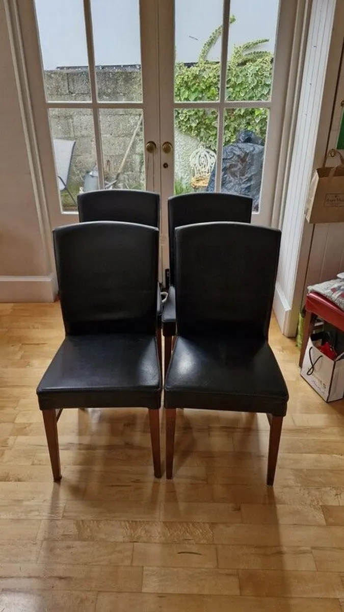 Leather Chairs x 4