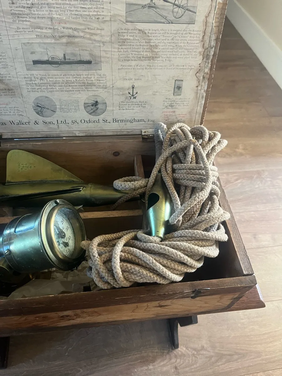 Antique Rare Walkers Cherub II Ships Log - Image 4