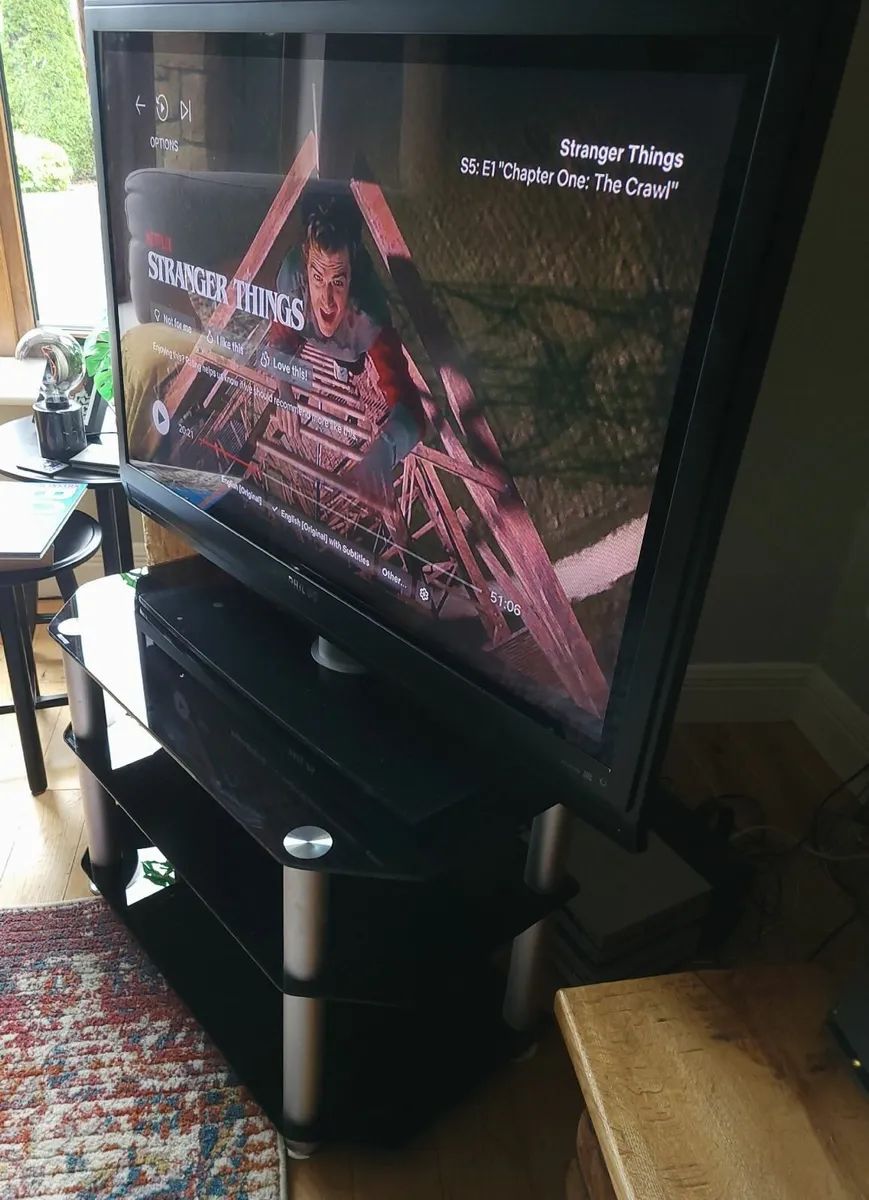 Philips TV and TV Table - Image 4
