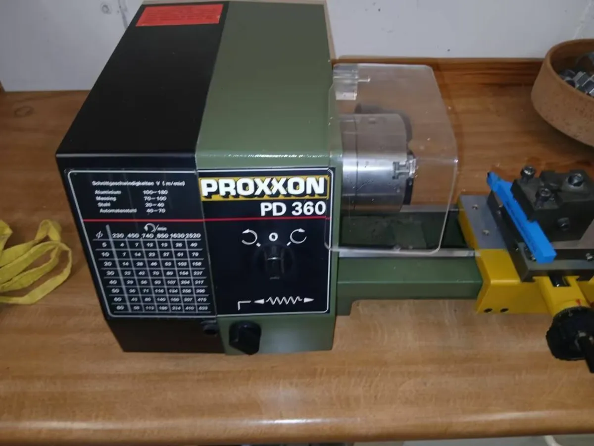 Proxxon PD 360 Lathe With Full Accessory Set - Image 3
