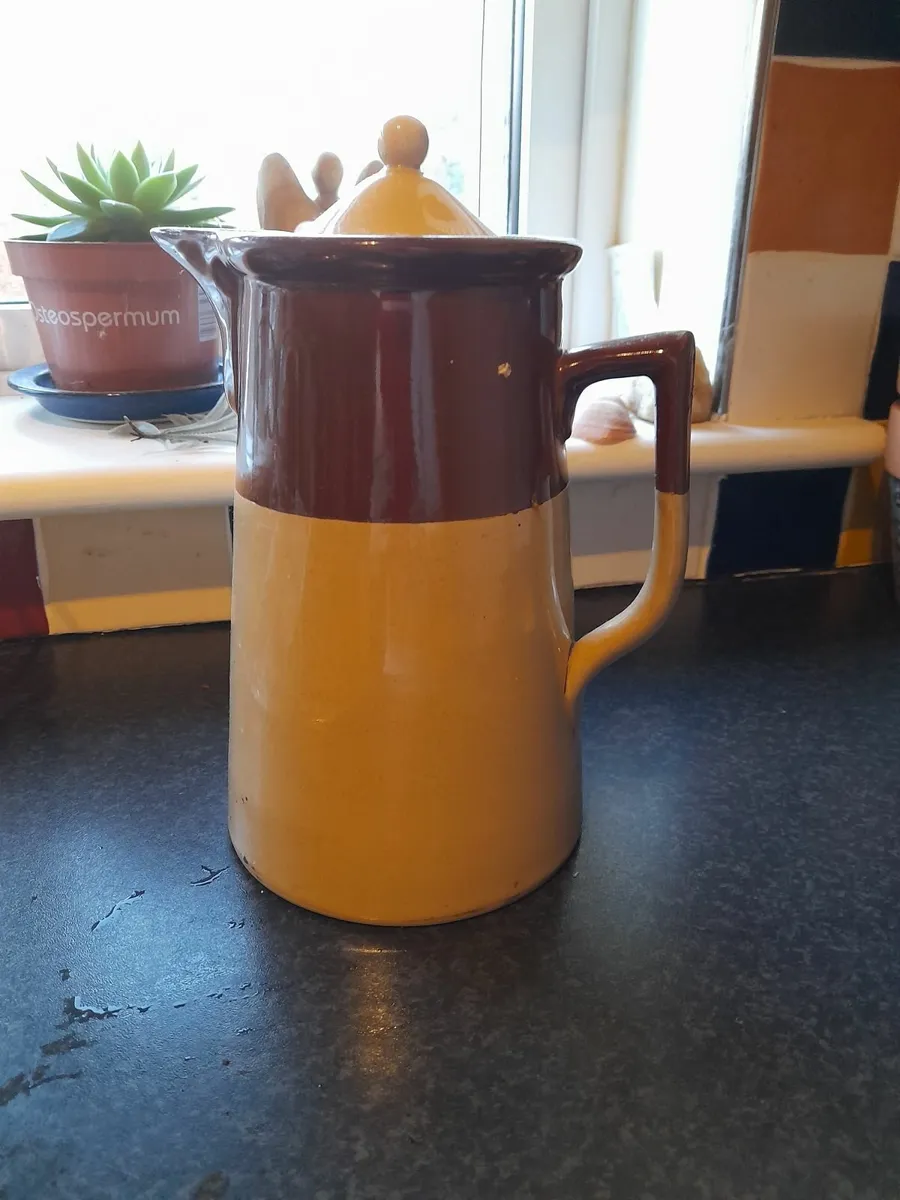 Old style antique coffee pot large