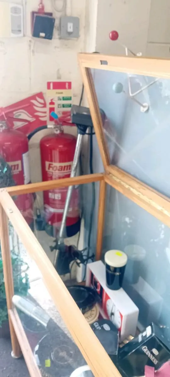 Oak Framed Glass Display Cabinet - Image 3