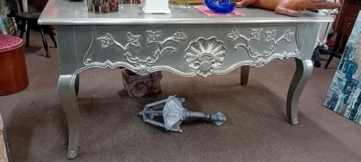 Large Decorative Aluminium Office Desk - Image 2