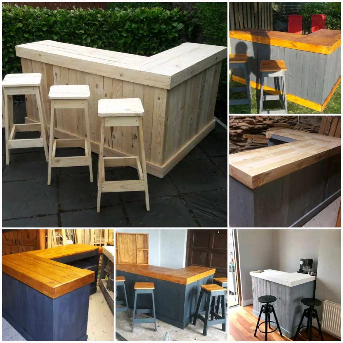 Handmade rustic homebar - Image 1