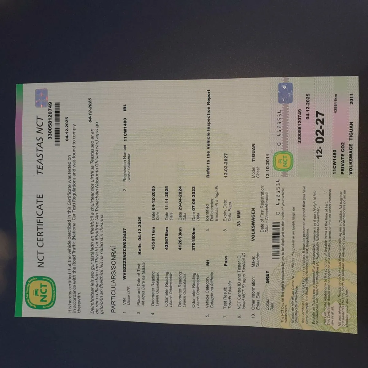 2011 VW Tiguan 2.0tdi. Just Nctd for 15months - Image 2