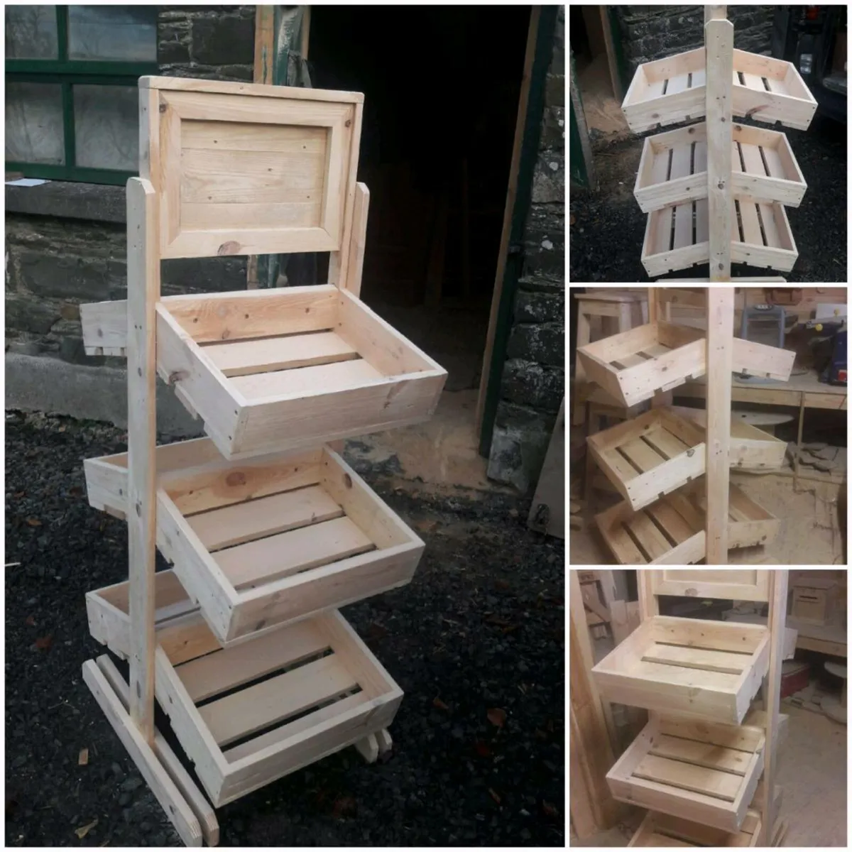 Handmade rustic display stands - Image 1