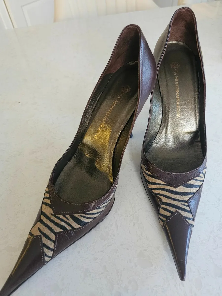 Luxurious italian leather stilletos - Image 1