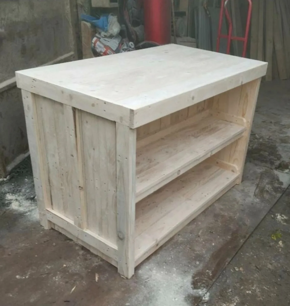 Handmade rustic kitchen island - Image 1