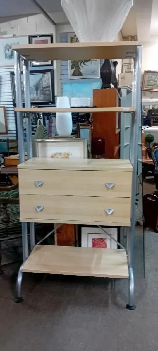 Large Modern Shelving Unit With Drawers - Image 1