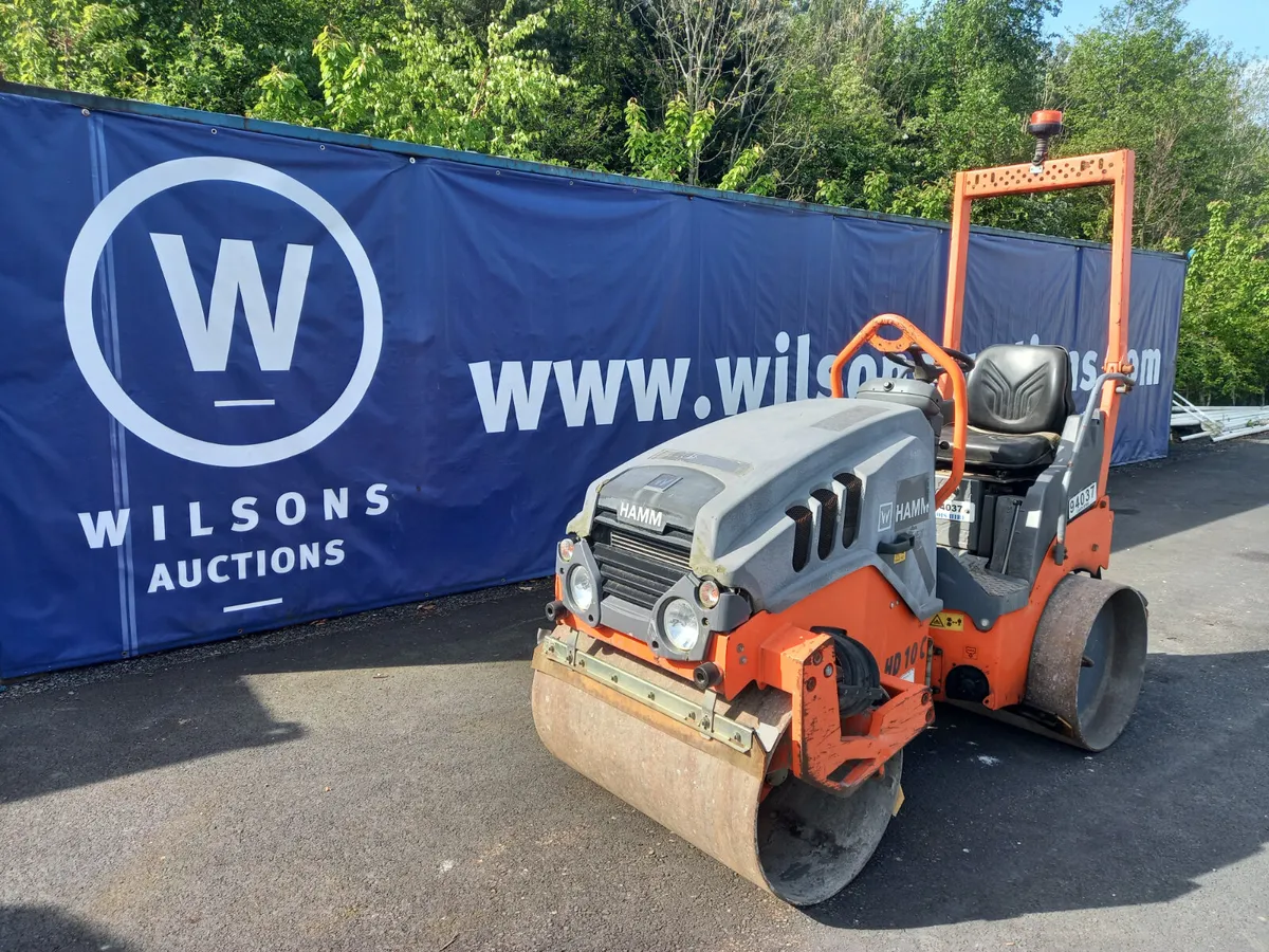 2016 Hamm HD10C Twin Drum Roller For Auction - Image 1