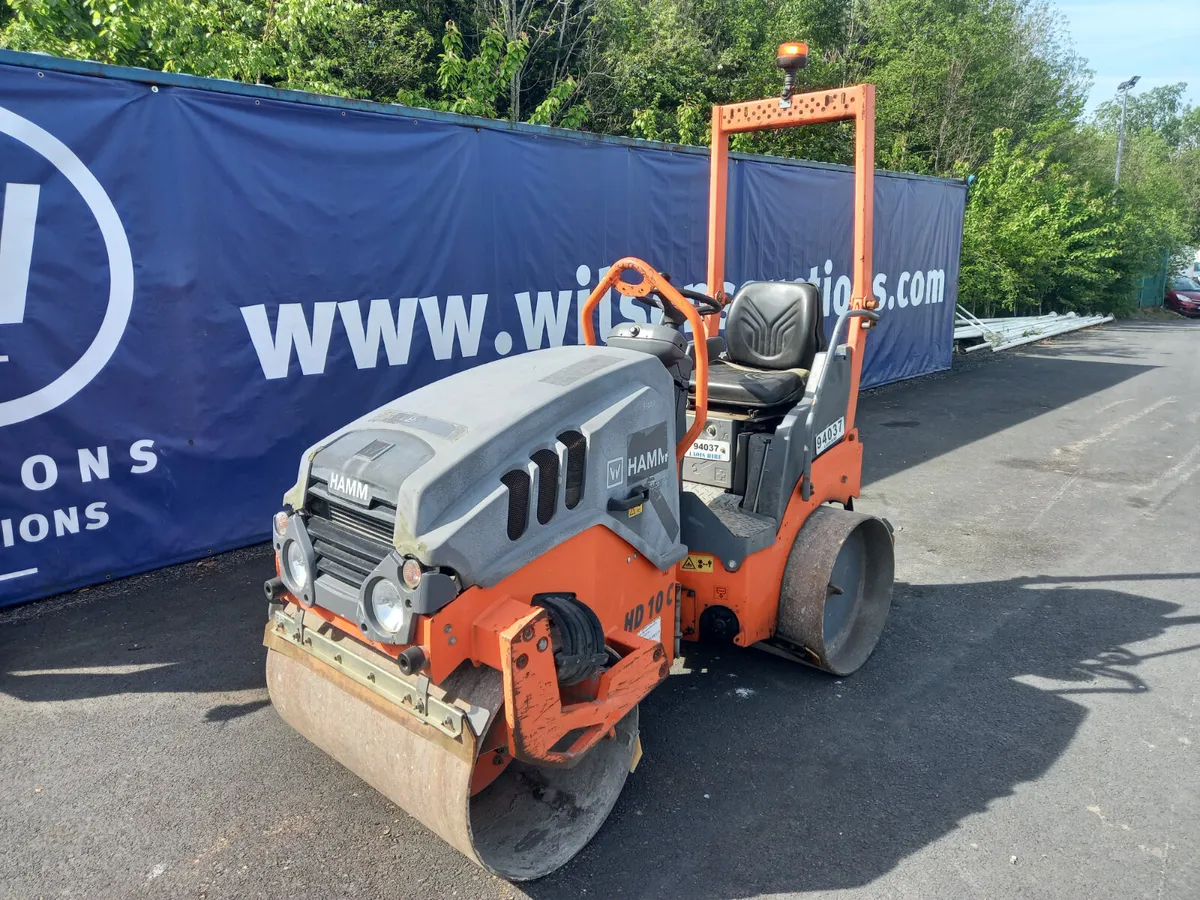 2016 Hamm HD10C Twin Drum Roller For Auction - Image 2