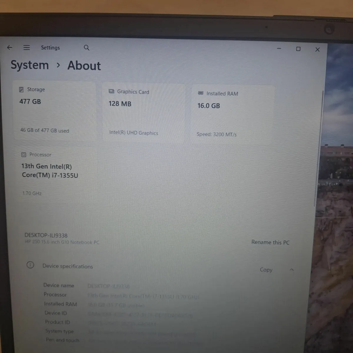 HP 250 G10 | i7-1355U | 16GB RAM | 512GB SSD | - Image 3