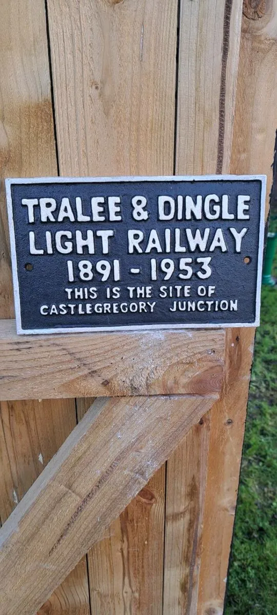 Tralee dingle cast iron railway sign