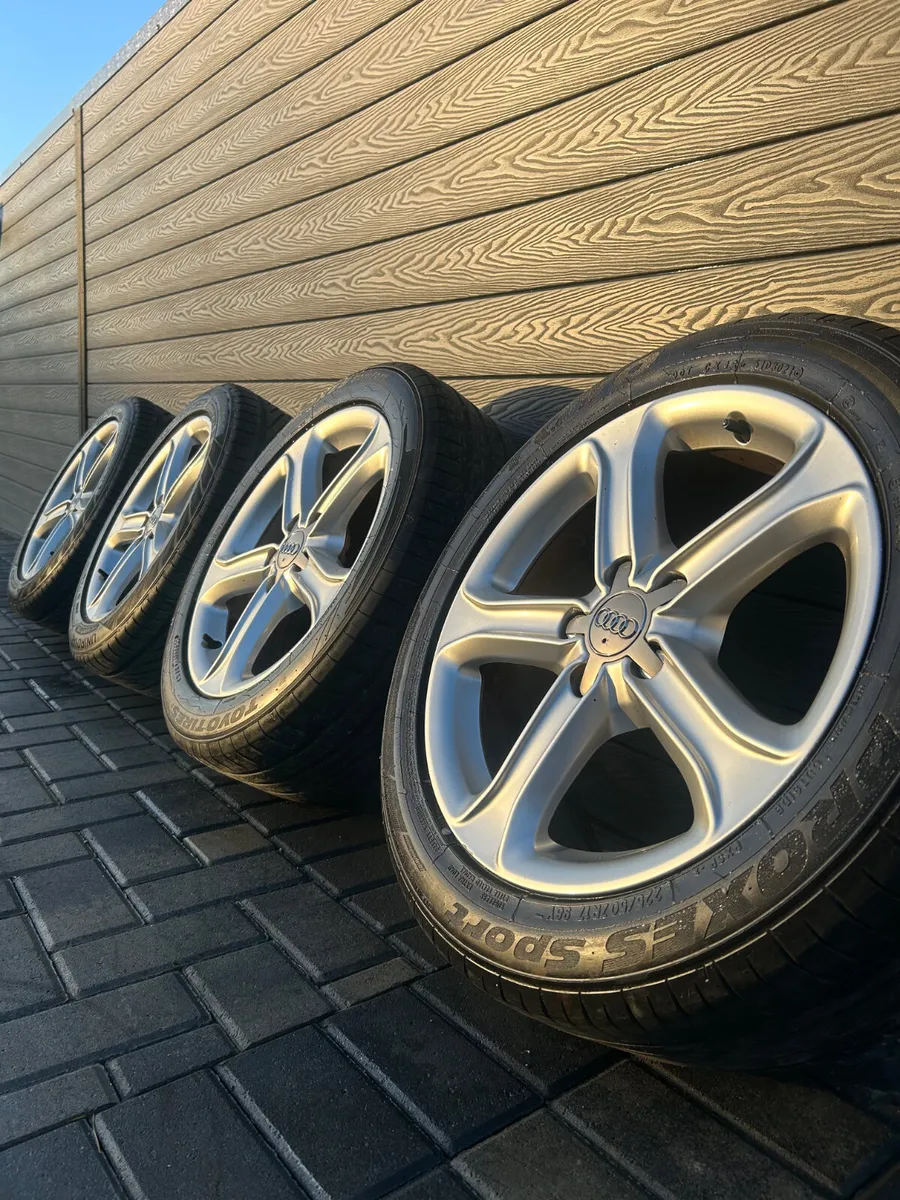 17” GENUINE AUDI S-LINE  ALLOY WHEELS & TYRES - Image 1