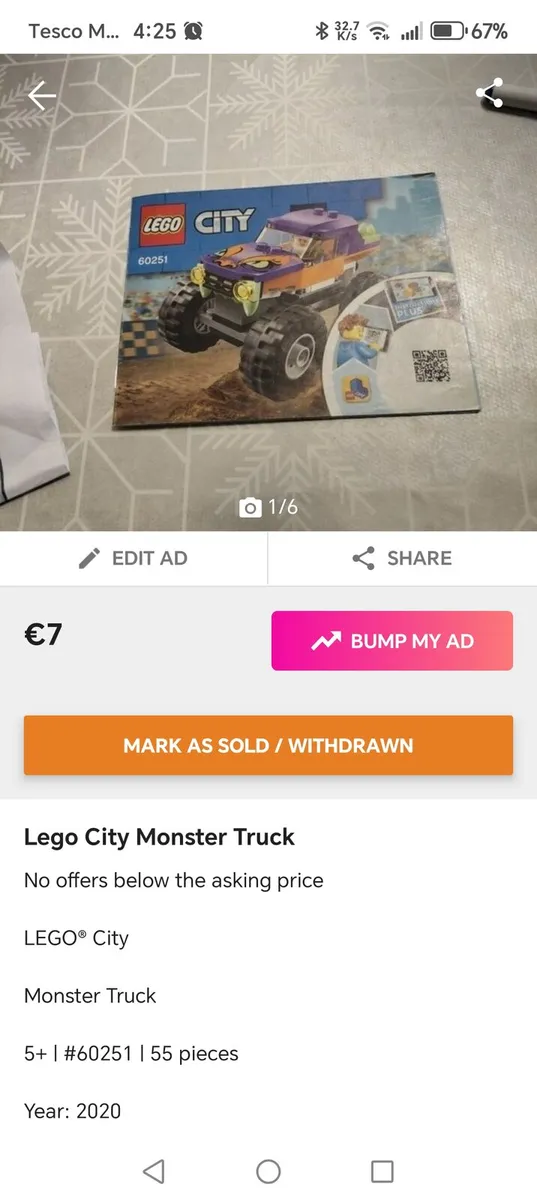 Lego City Monster Truck 60251