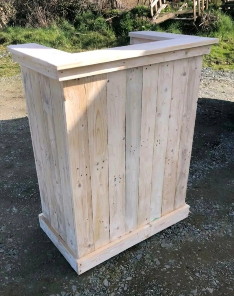 Handmade rustic reception desk - Image 3