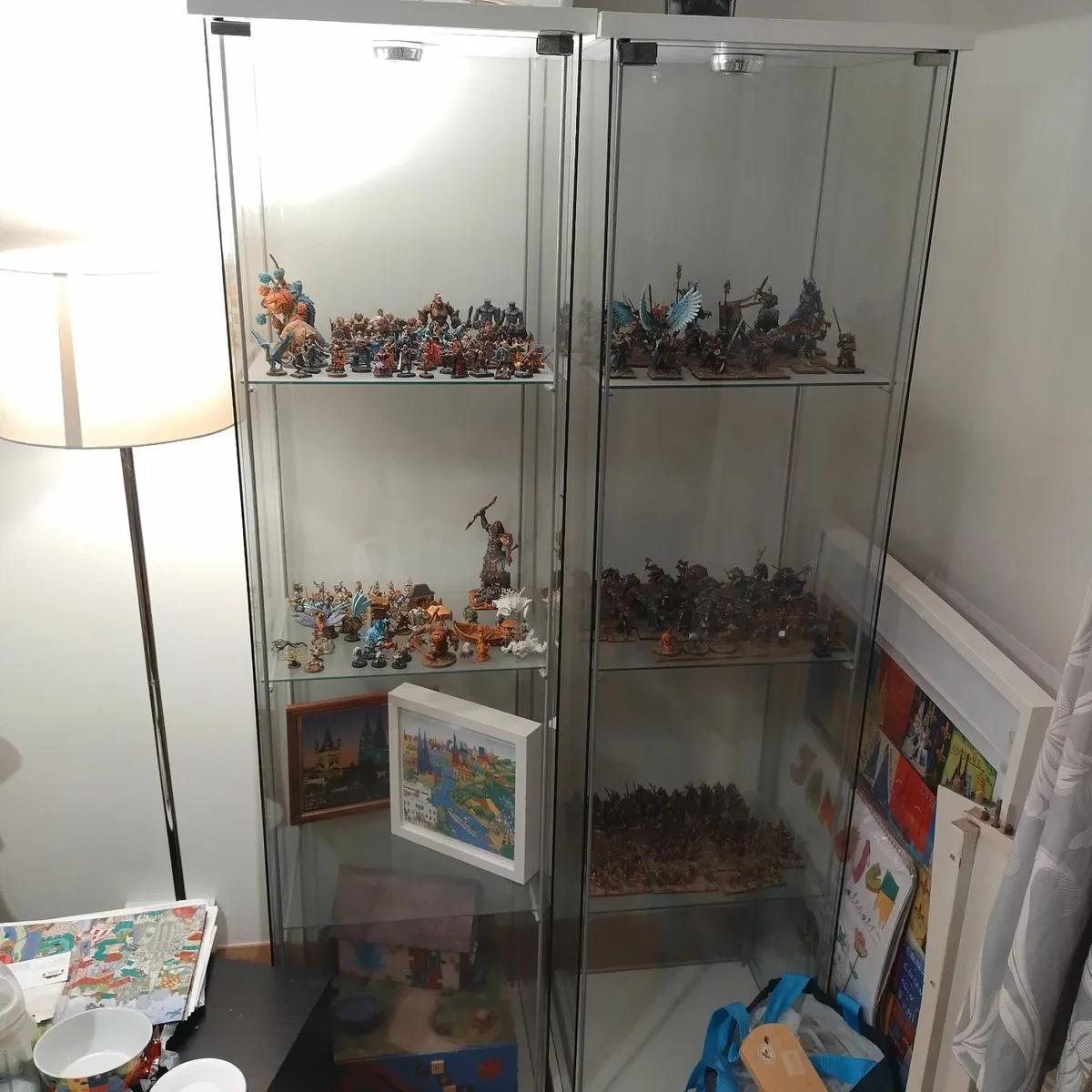 2 Ikea Detolf glass Display cabinets - Image 1