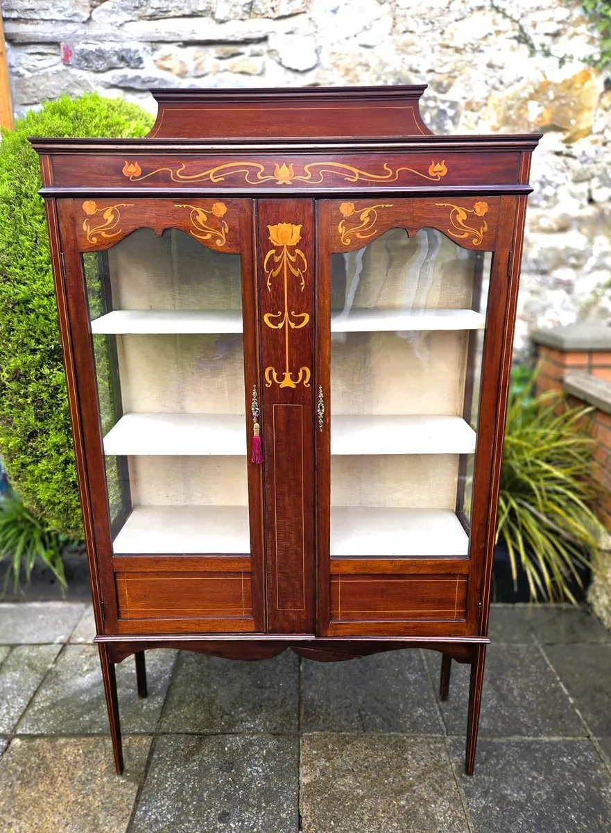 Large Edwardian Display Cabinet- Circa 1905 - Image 1
