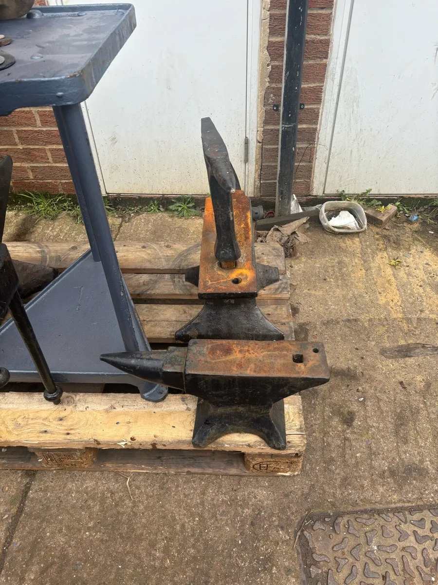 5cwt anvils 2cwt  & 40 kg p wright. - Image 4