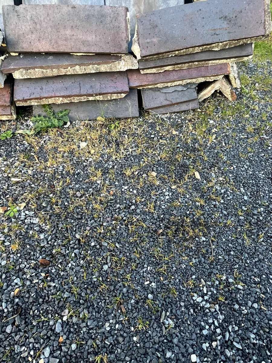 Roof   slates and  ridge  capping  old  style type - Image 2