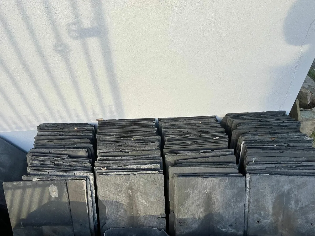 Roof   slates and  ridge  capping  old  style type - Image 3