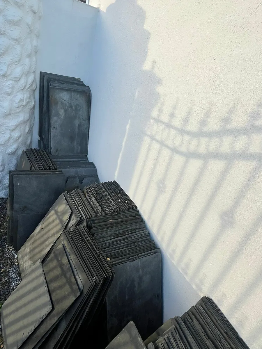 Roof   slates and  ridge  capping  old  style type - Image 4