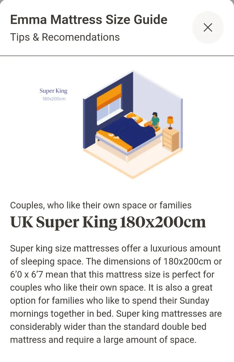 Emma UK premium lite mattress  180x200cm - Image 2