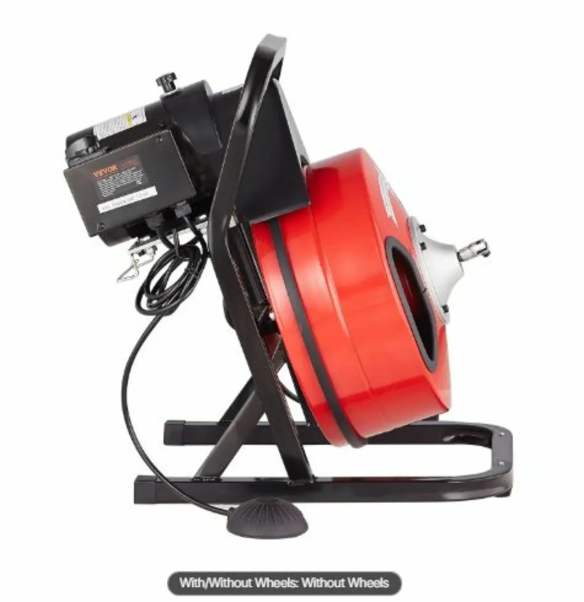 Drain Cleaner Machine 50FT x 1/2 Inch, Manual Feed - Image 4