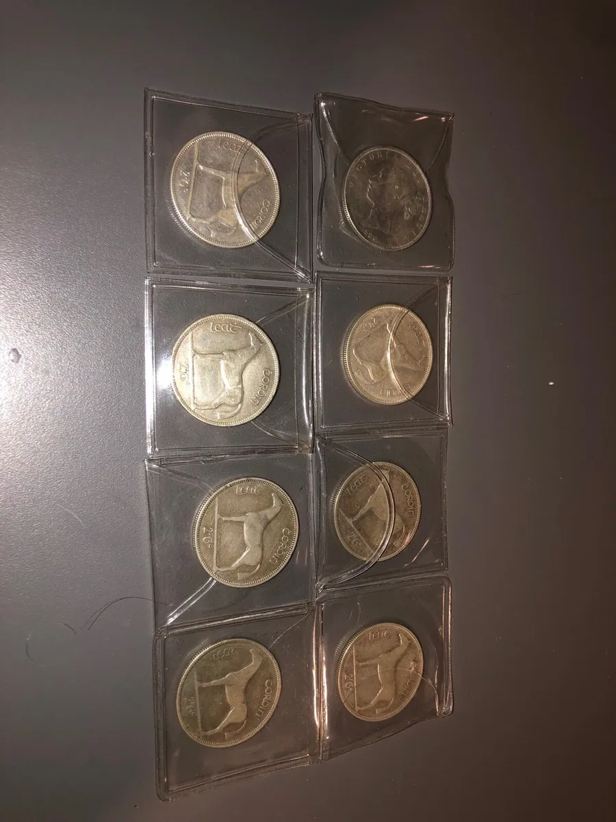 Irish/English Silver 1/2 Crowns - Image 1