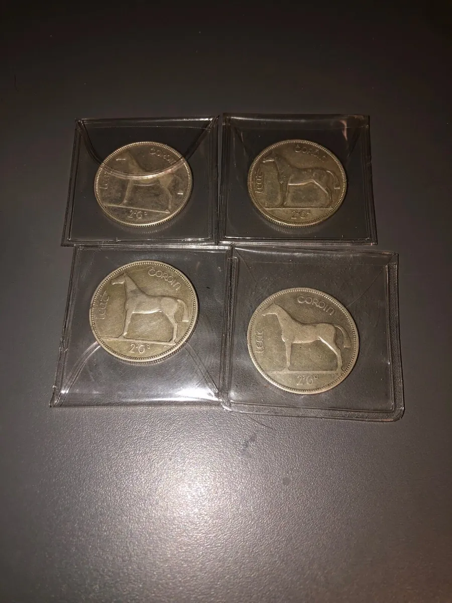 Irish/English Silver 1/2 Crowns - Image 2