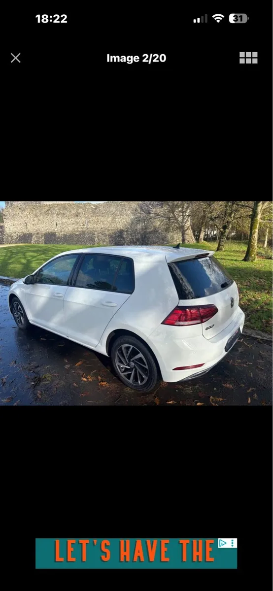 White Volkswagen Golf 191 - Image 3
