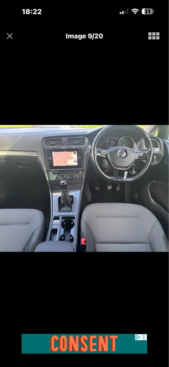 White Volkswagen Golf 191 - Image 4