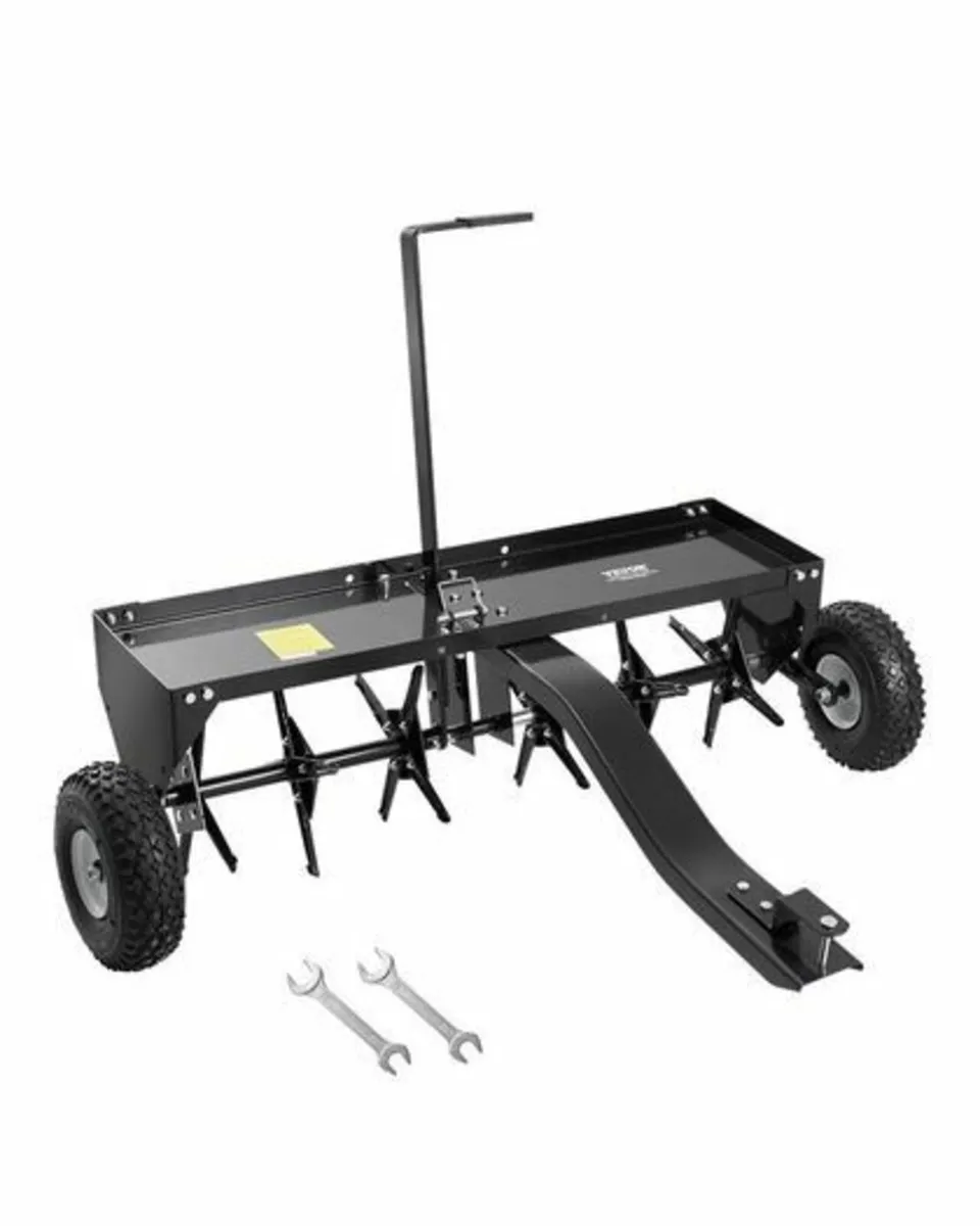 Lawn aerator Ride on Mower 40" Tow Behind Plug Aer - Image 1