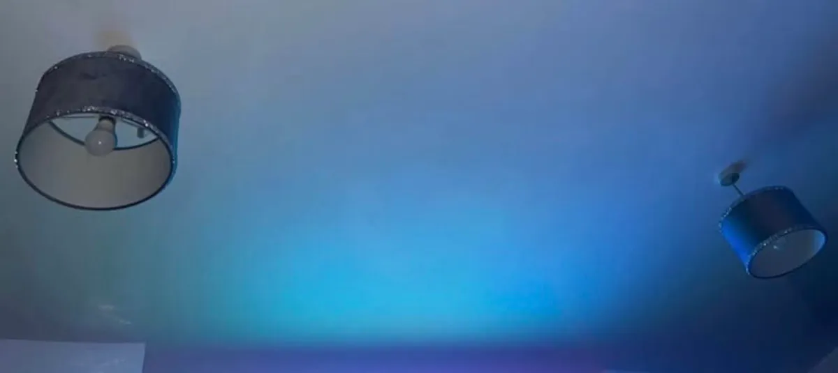 2x Grey Velvet Lamp Shades - Image 3