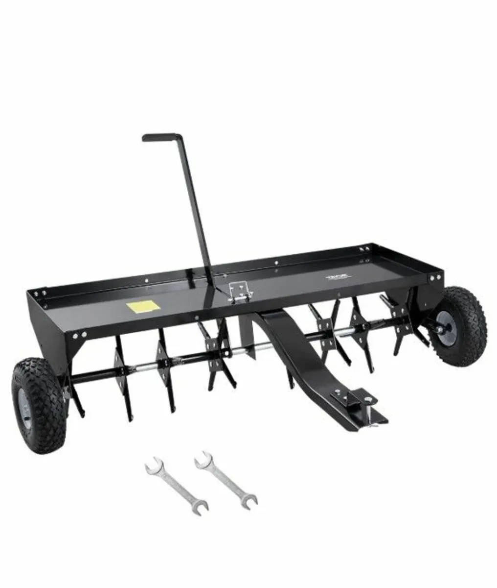 Lawn Aerator 48 inch Tow Behind Heavy-Duty - Image 1
