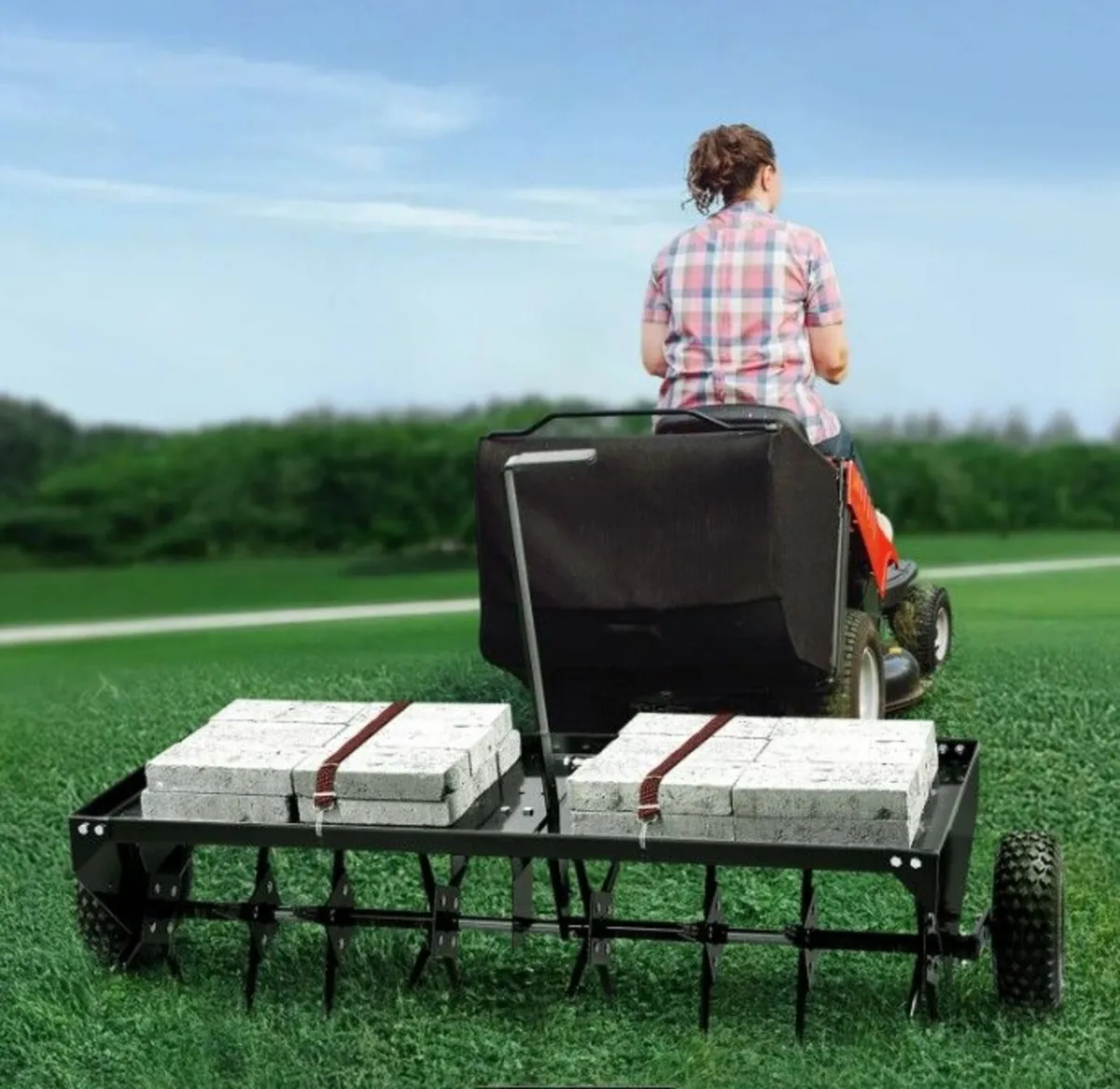 Lawn Aerator 48 inch Tow Behind Heavy-Duty - Image 3