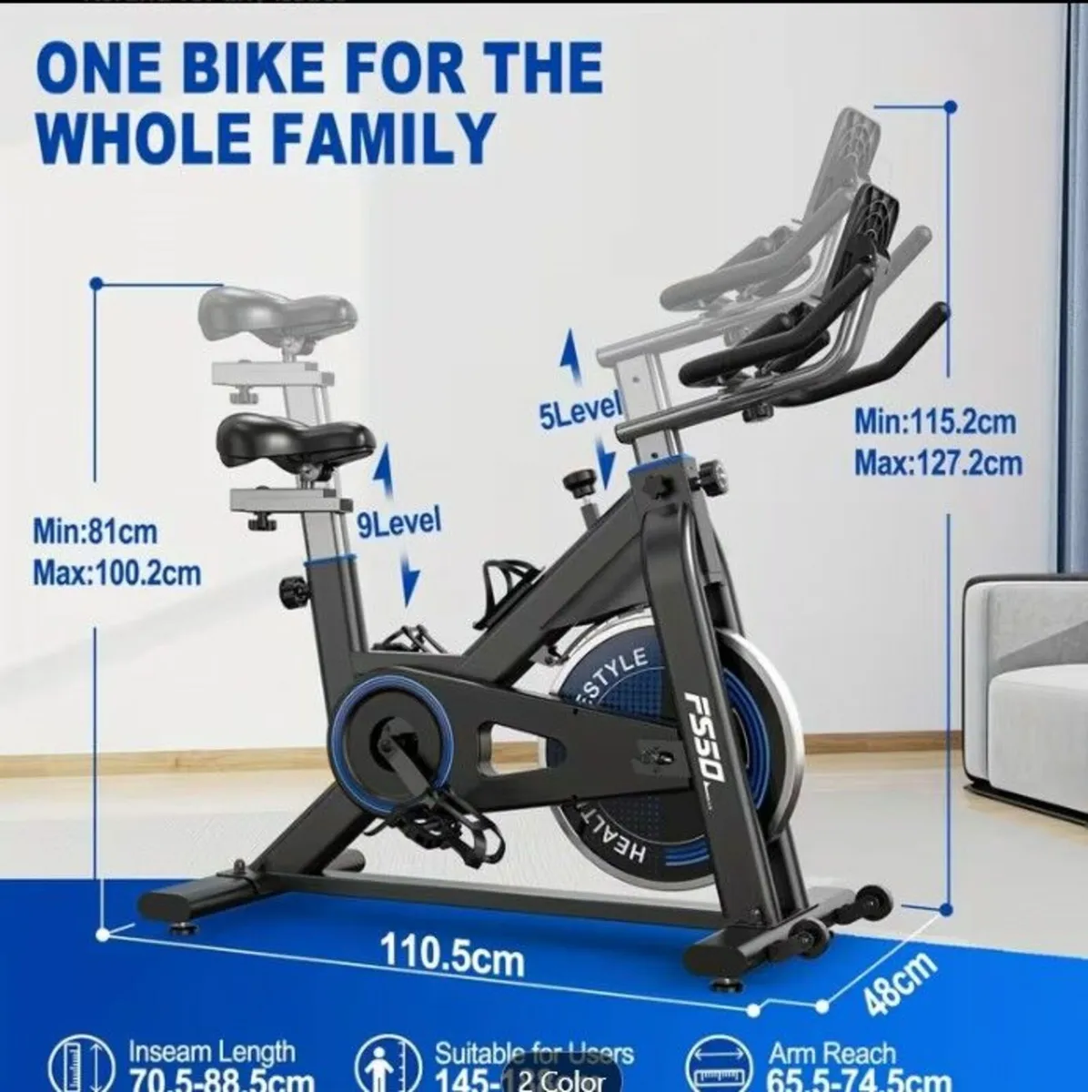 Indoor Exercise Bike Cycling - Image 4