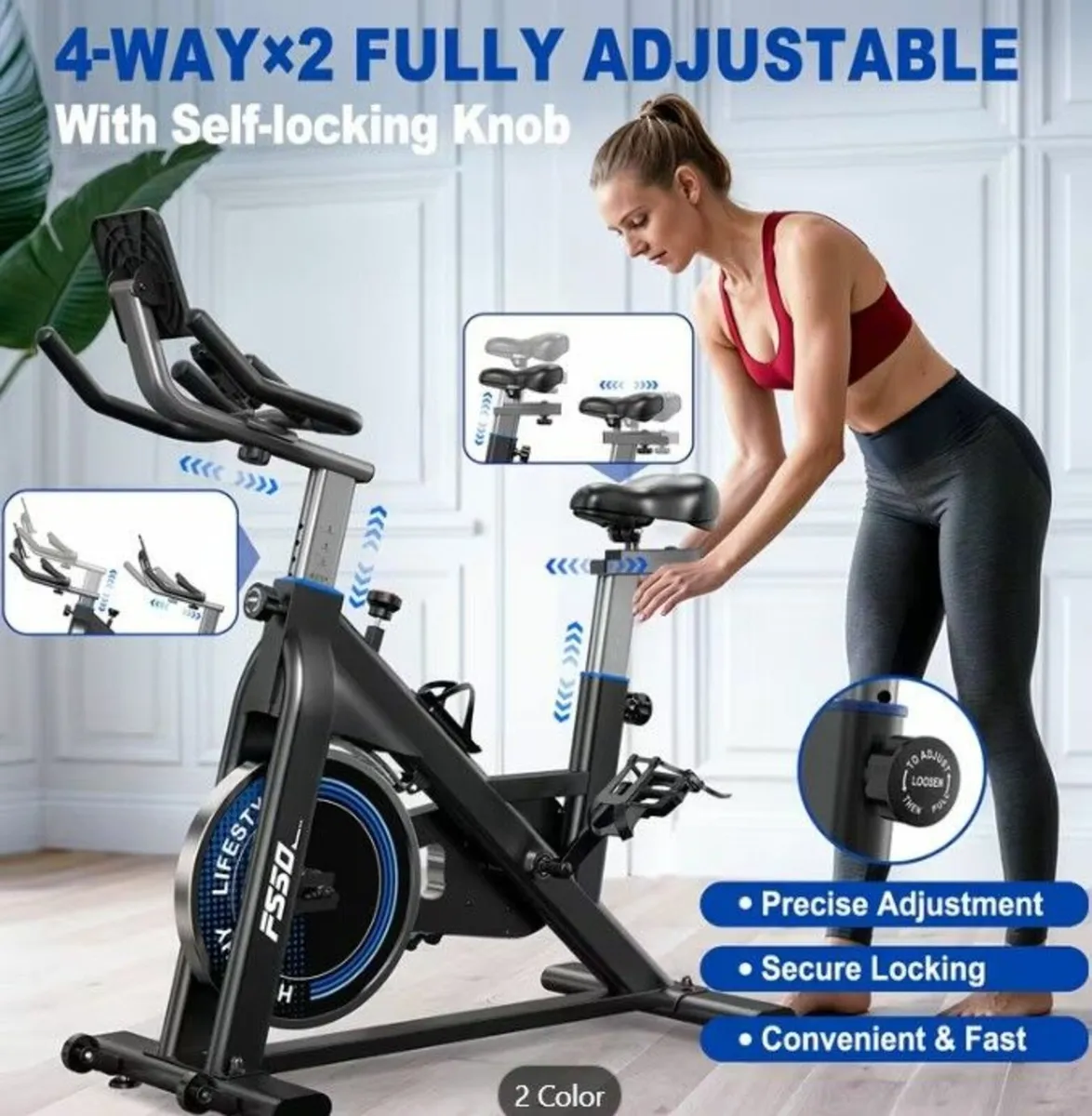 Indoor Exercise Bike Cycling - Image 2