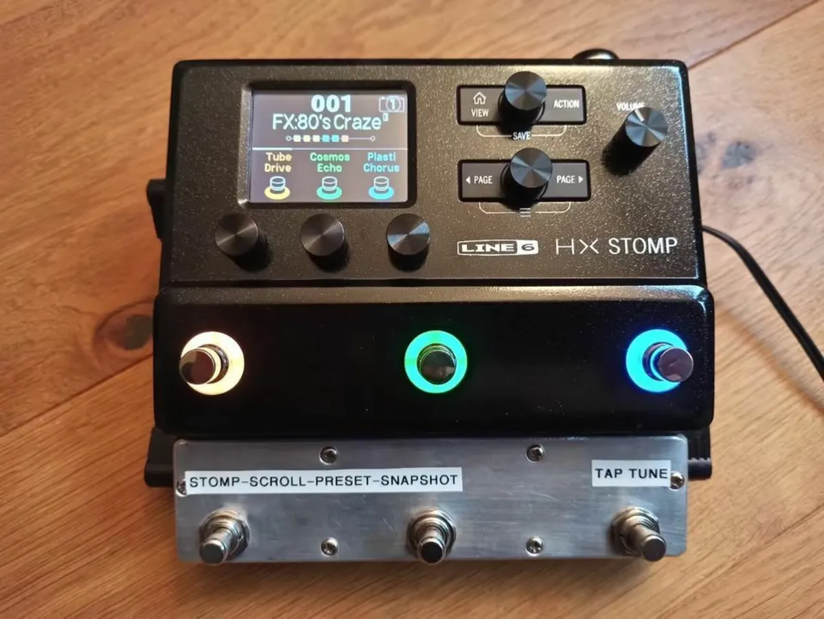 Line6 HX Stomp custom footswitch and accessories - Image 1