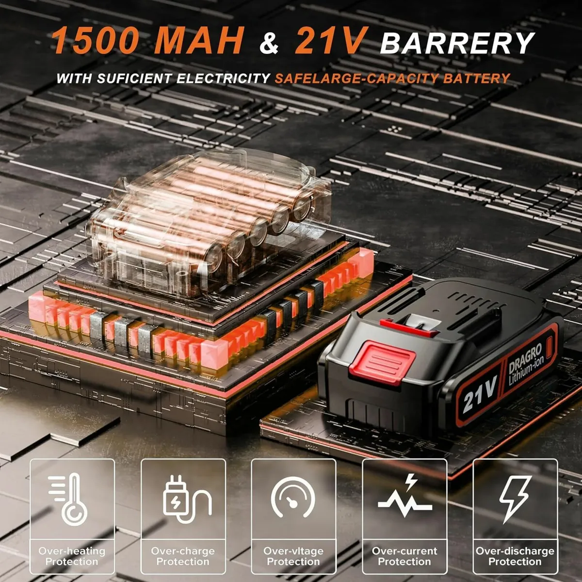 Metal Blade Cordless Strimmer 21v Trimmers - Image 3